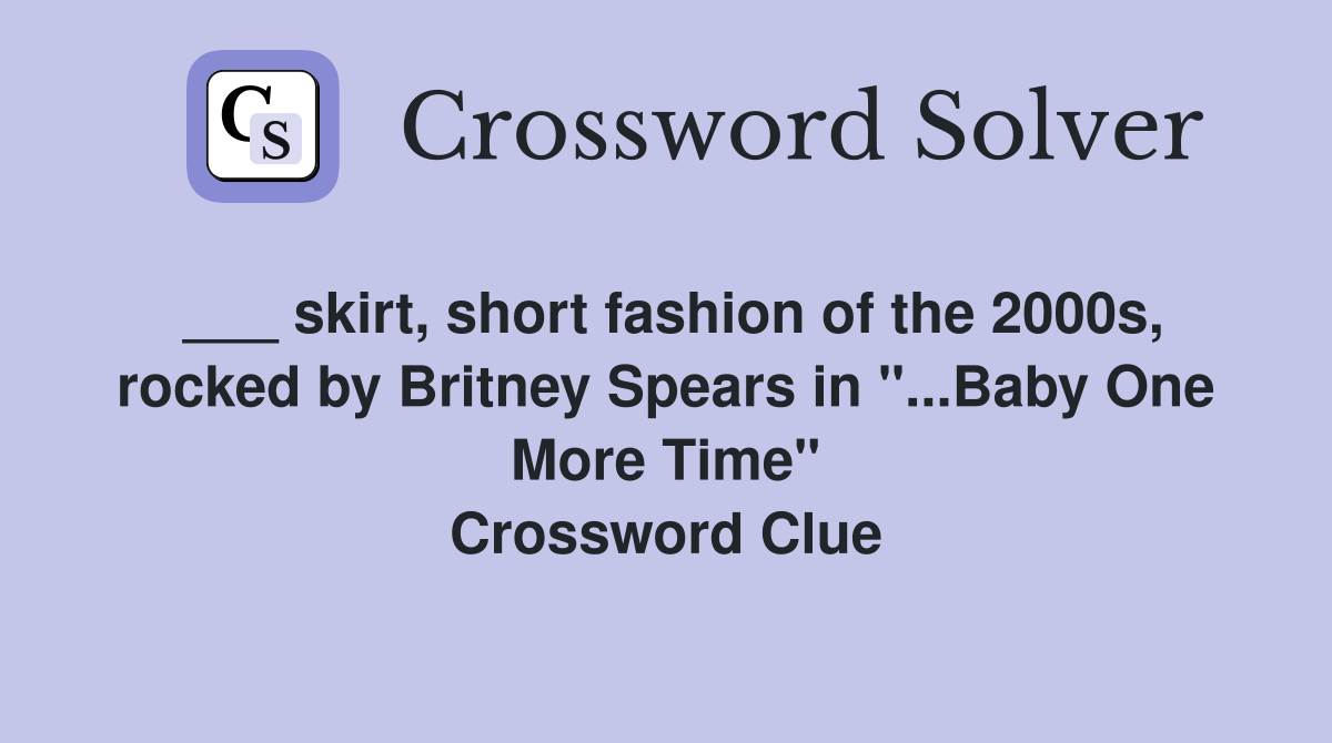 skirt, short fashion of the 2000s, rocked by Britney Spears in "...Baby
